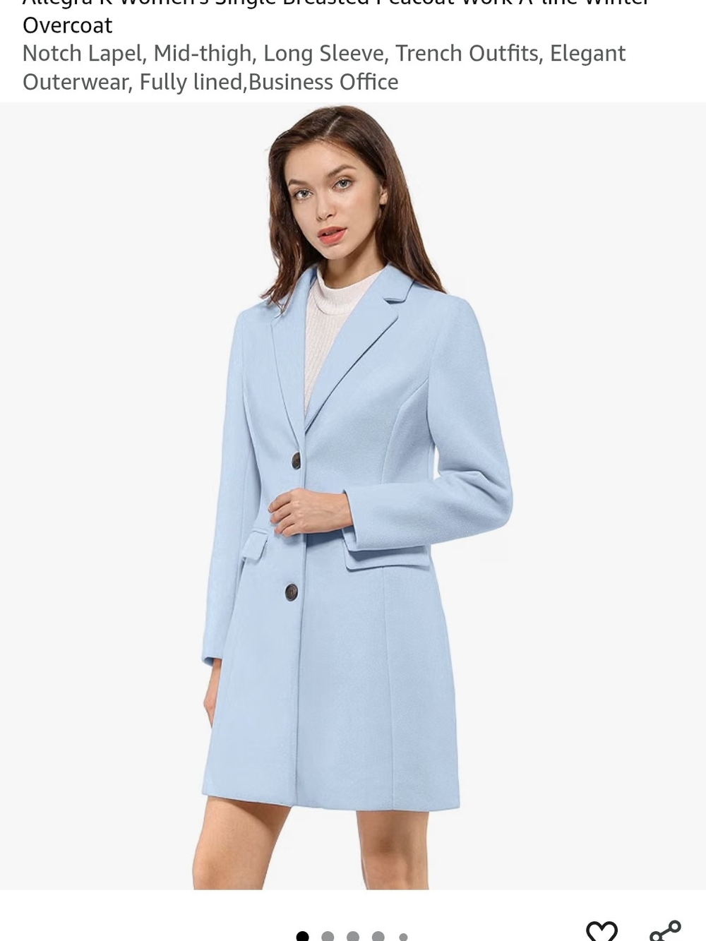 Light Blue Peacoat
